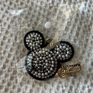 Stoney Clover Lane Disney Mickey Mouse Bag Charm - Noir Pearl & Crystal
